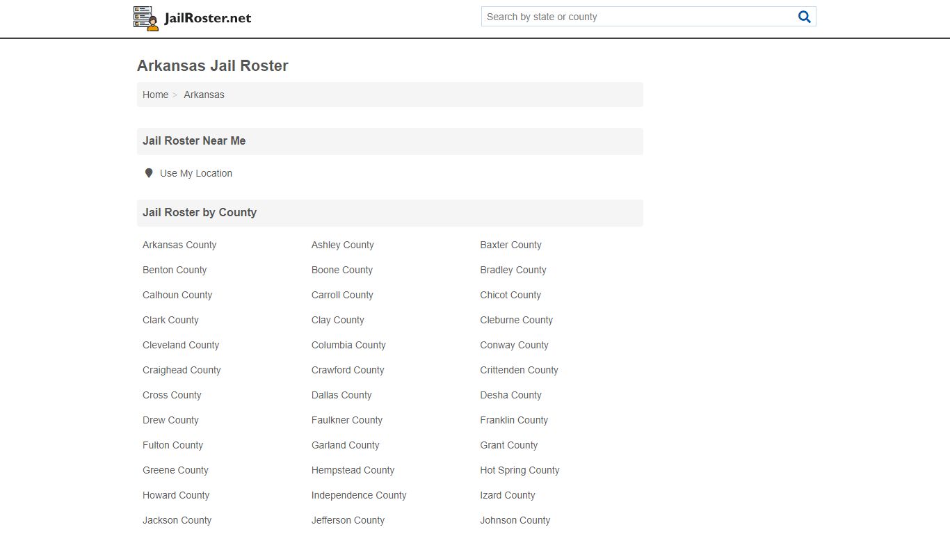 Arkansas Jail Roster